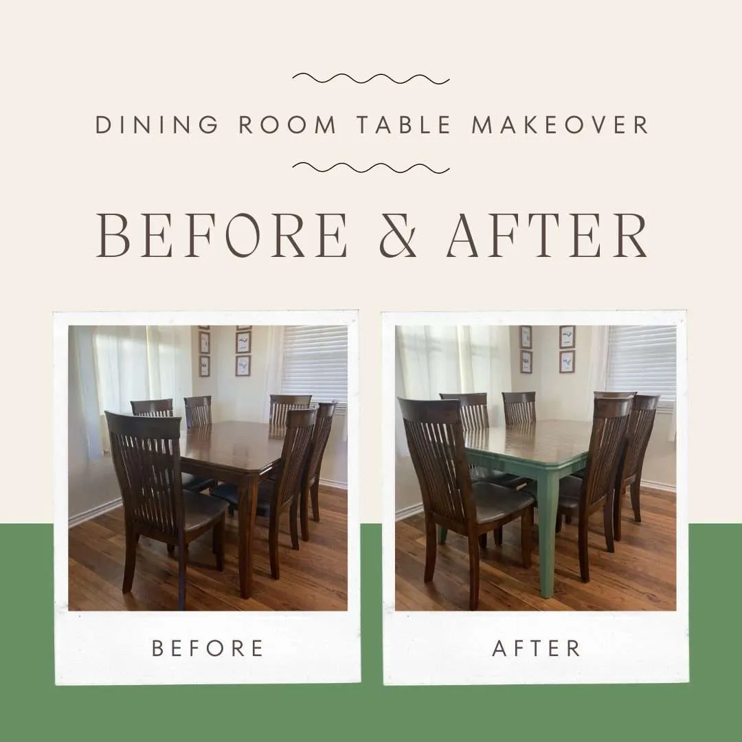 Dining Room Table Makeover: Before and After | Finding Mandee
