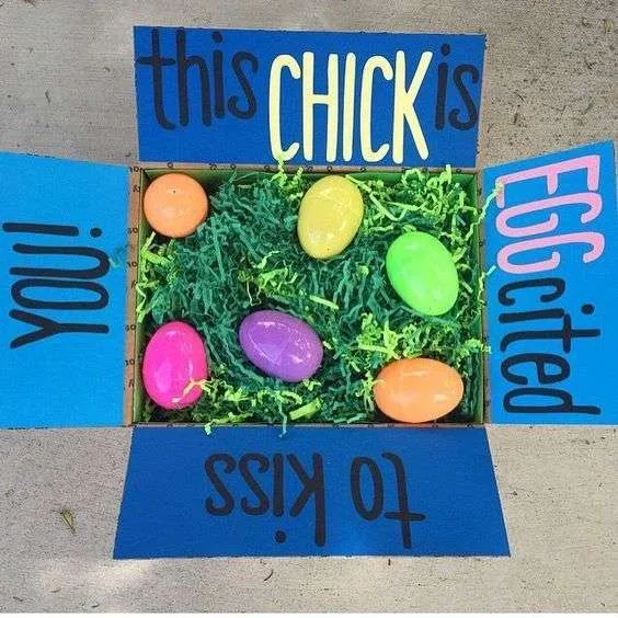 Easter Care Package: This Chick is Eggcited to Kiss You