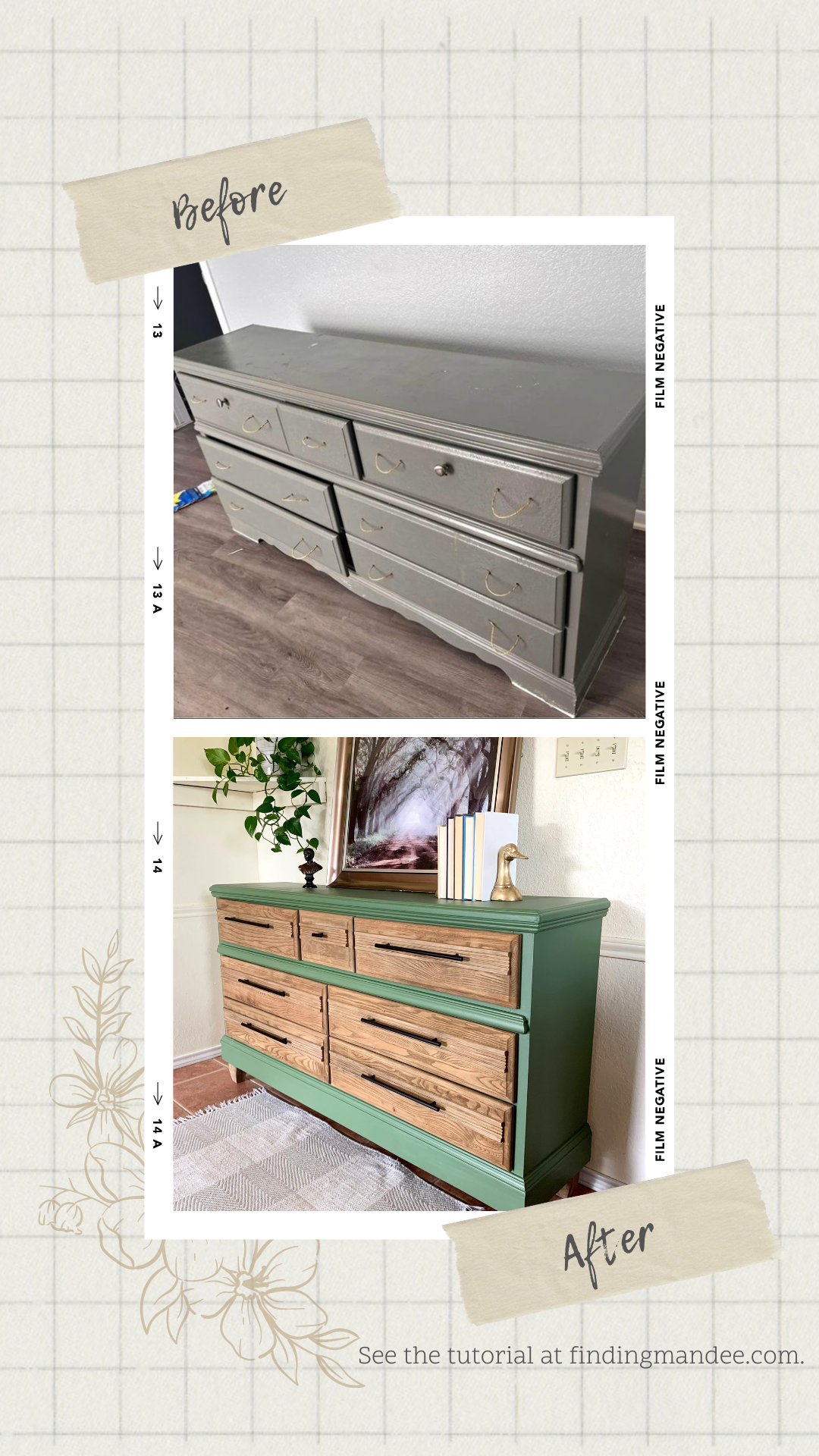 Before and After Furniture Flip | Finding Mandee
