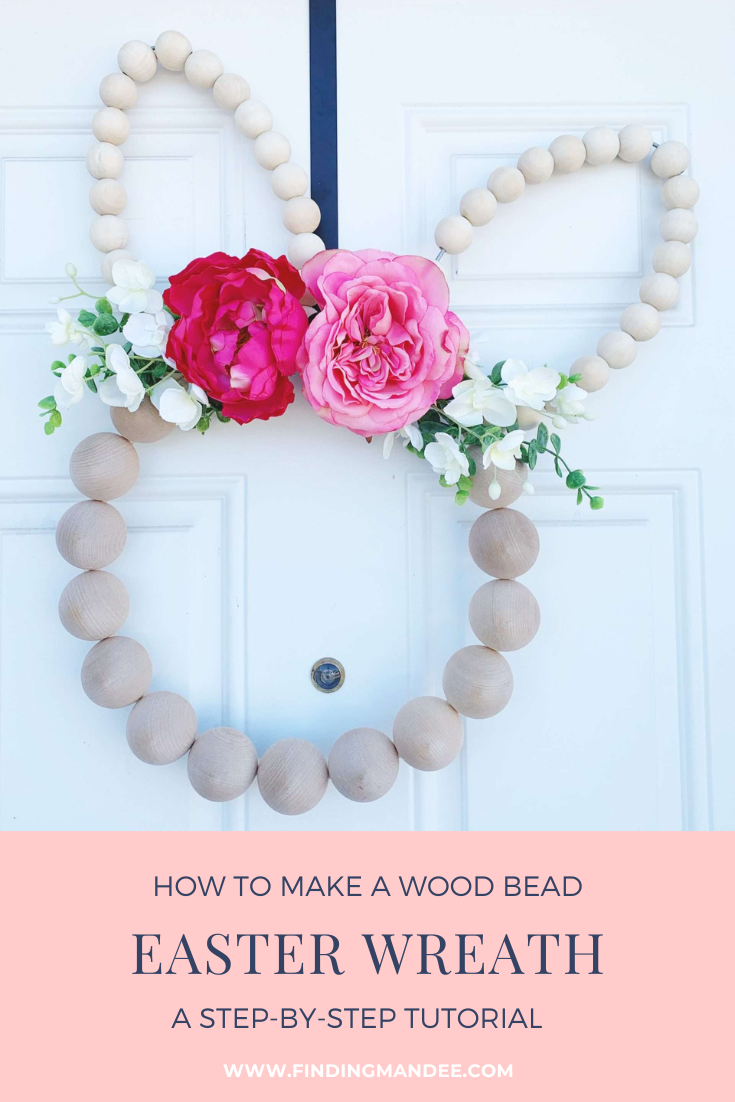 How to Make a Wood Bead Easter Wreath: A Step-By-Step Tutorial | Finding Mandee