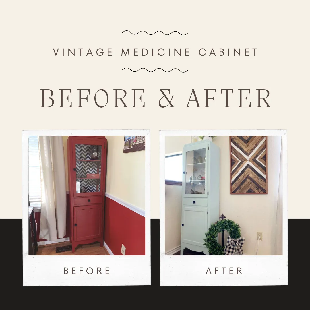 Vintage Medicine Cabinet Makeover: Before and After | Finding Mandee