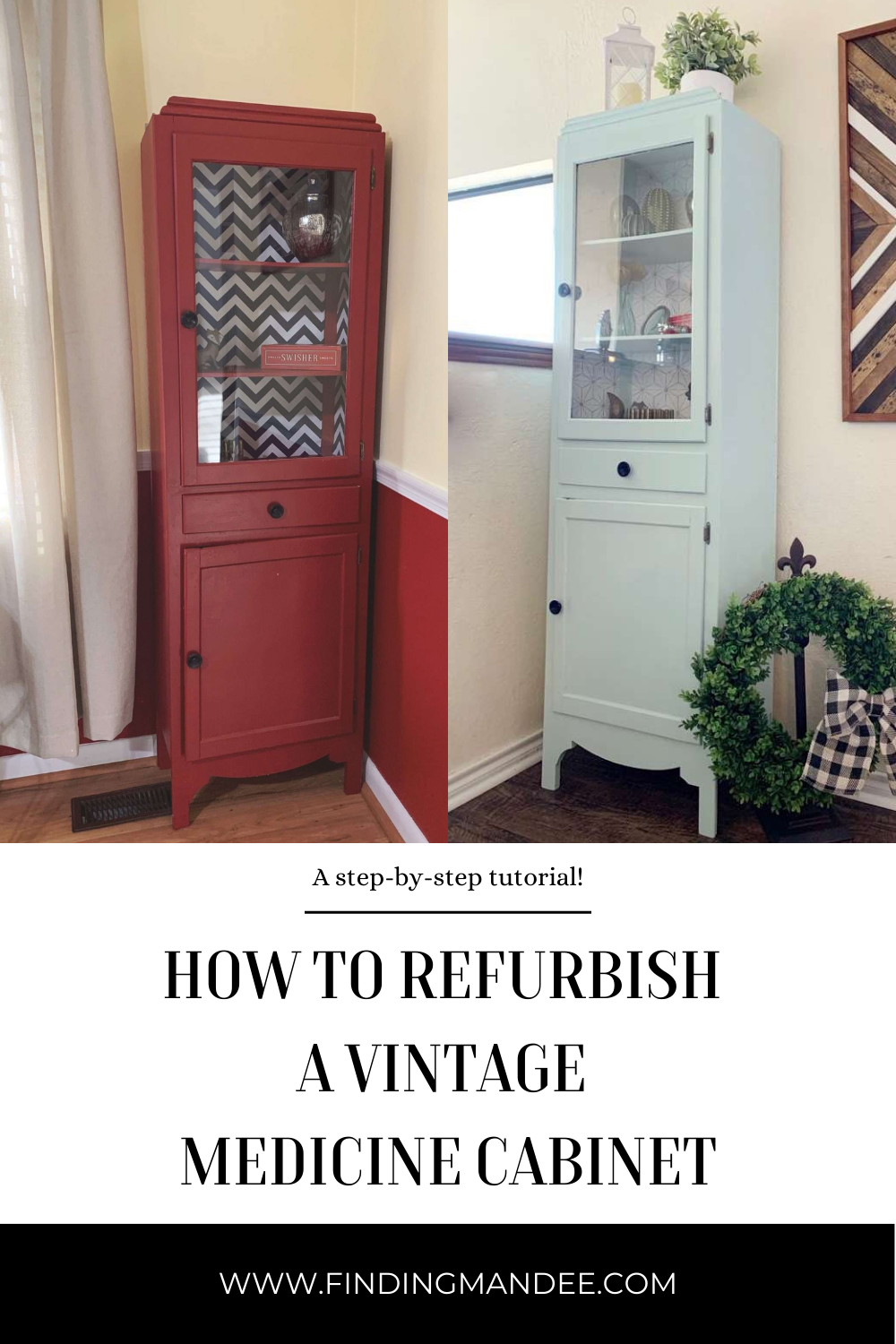 How to Refurbish a Vintage Medicine Cabinet: A Step-By-Step Tutorial | Finding Mandee