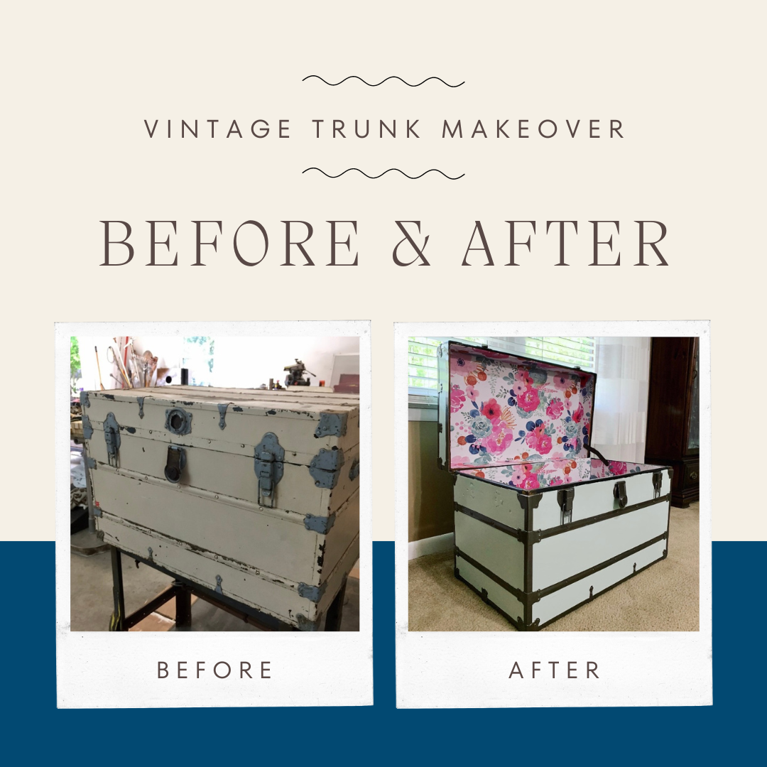 Vintage Trunk Makeover: Before and After | Finding Mandee