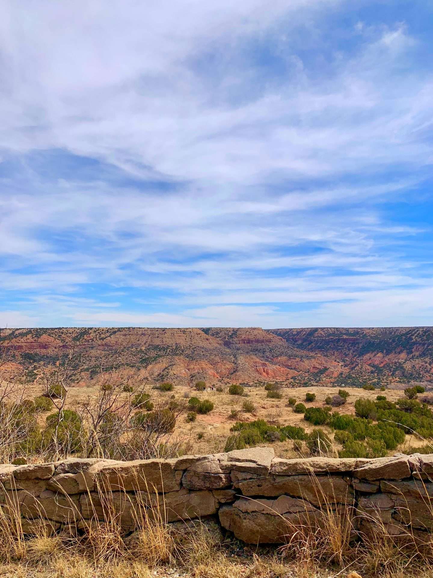 The view from the visitor center at Palo Duro Canyon State Park.