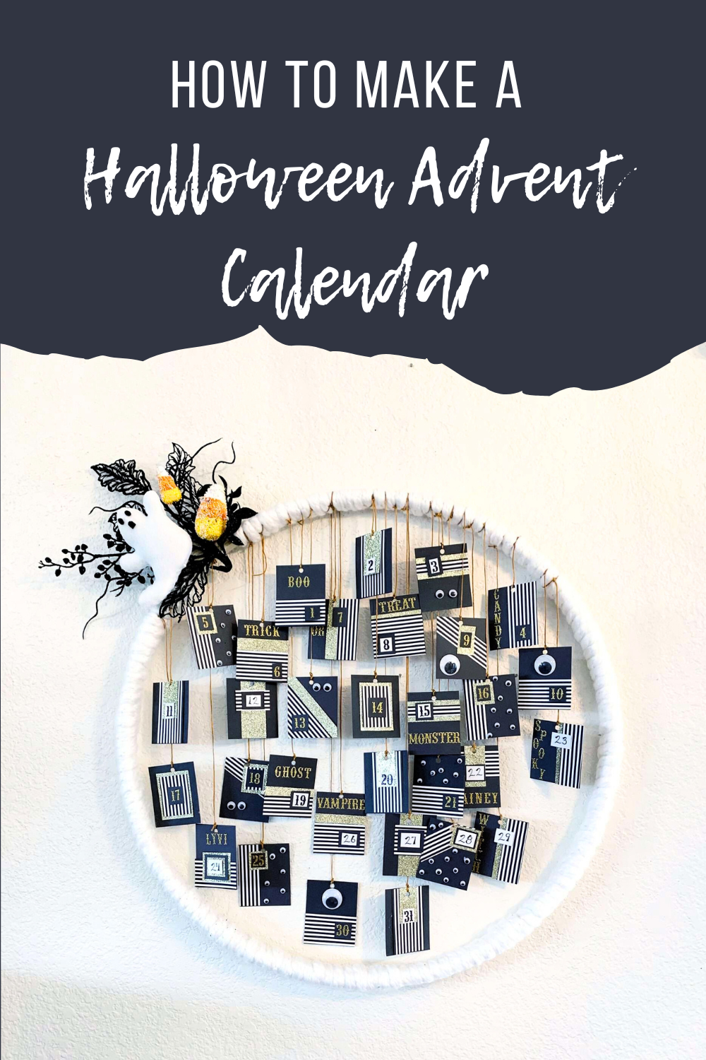 How to Make a Halloween Advent Calendar and 31 Ideas of What to Put On It | Finding Mandee