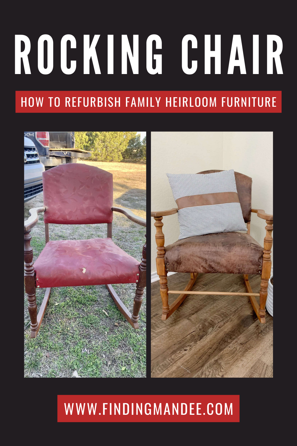 Rocking Chair: How to Refurbish Family Heirloom Furniture | Finding Mandee