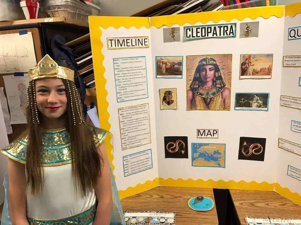 Wax Museum Project Ideas for Girls: Cleopatra
