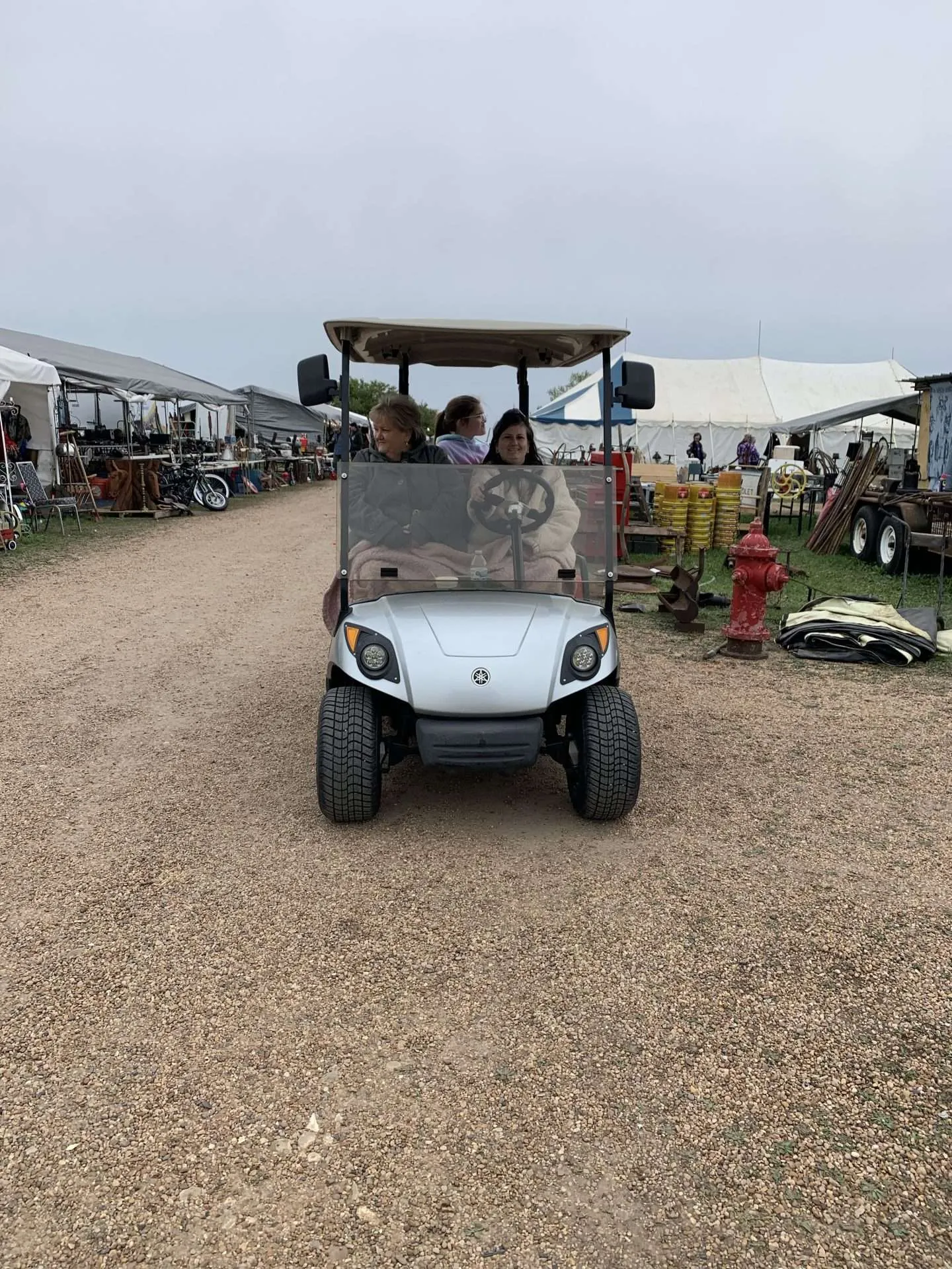 Renting a golf cart makes shopping the fields in Warrenton much easier.
