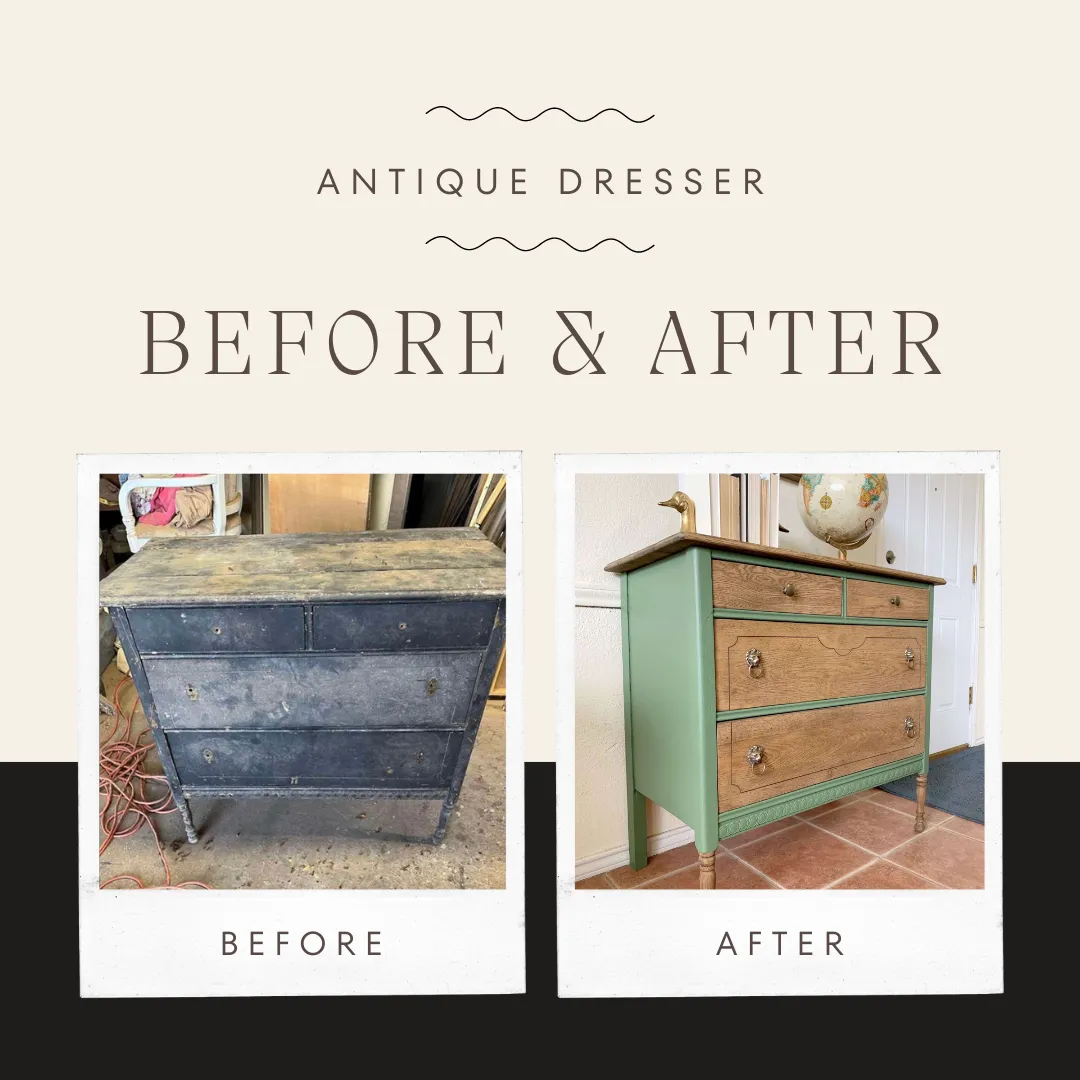 Antique Dresser: Before and After
