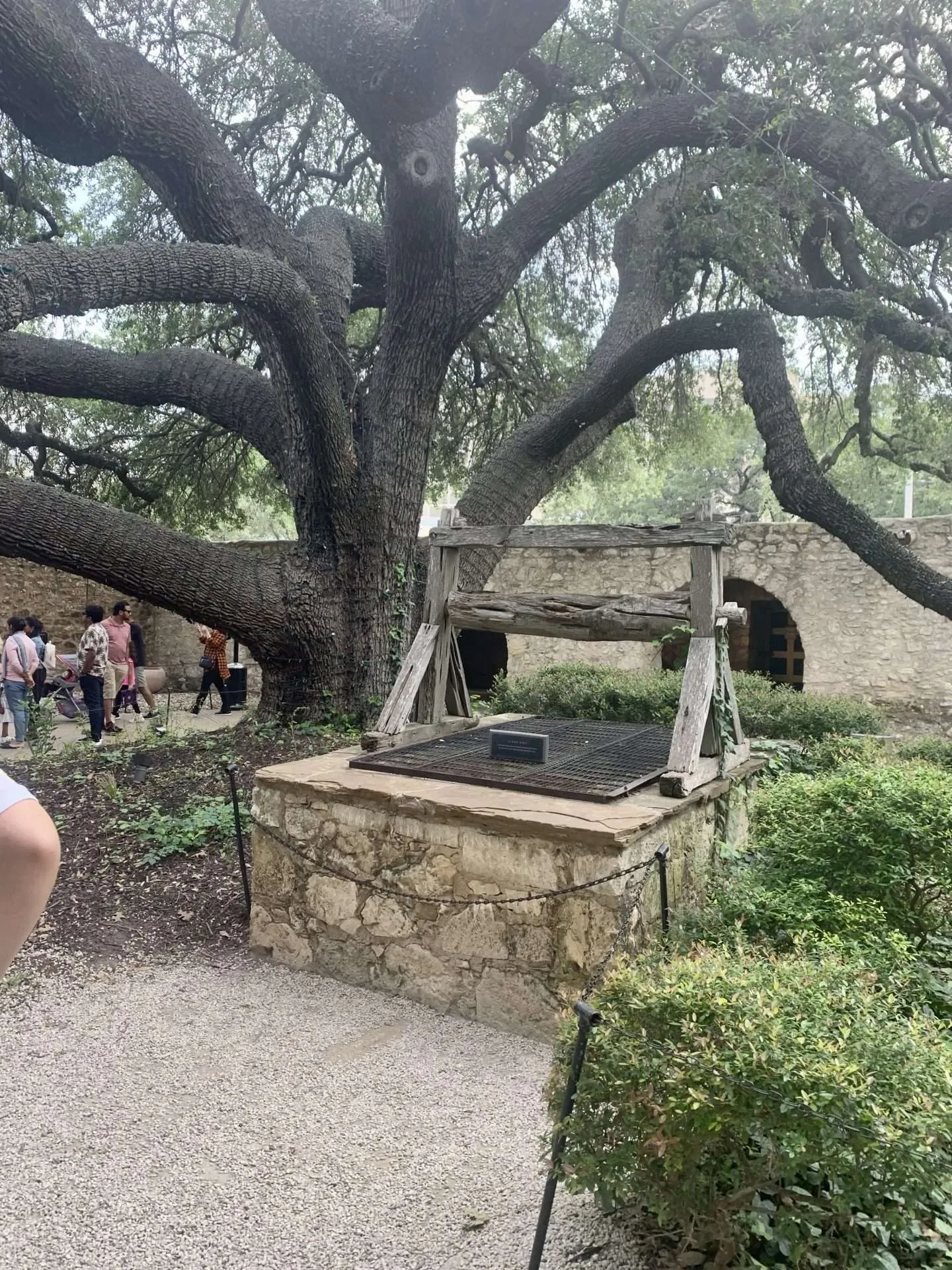 The water well at the Alamo in San Antonio, Texas.
