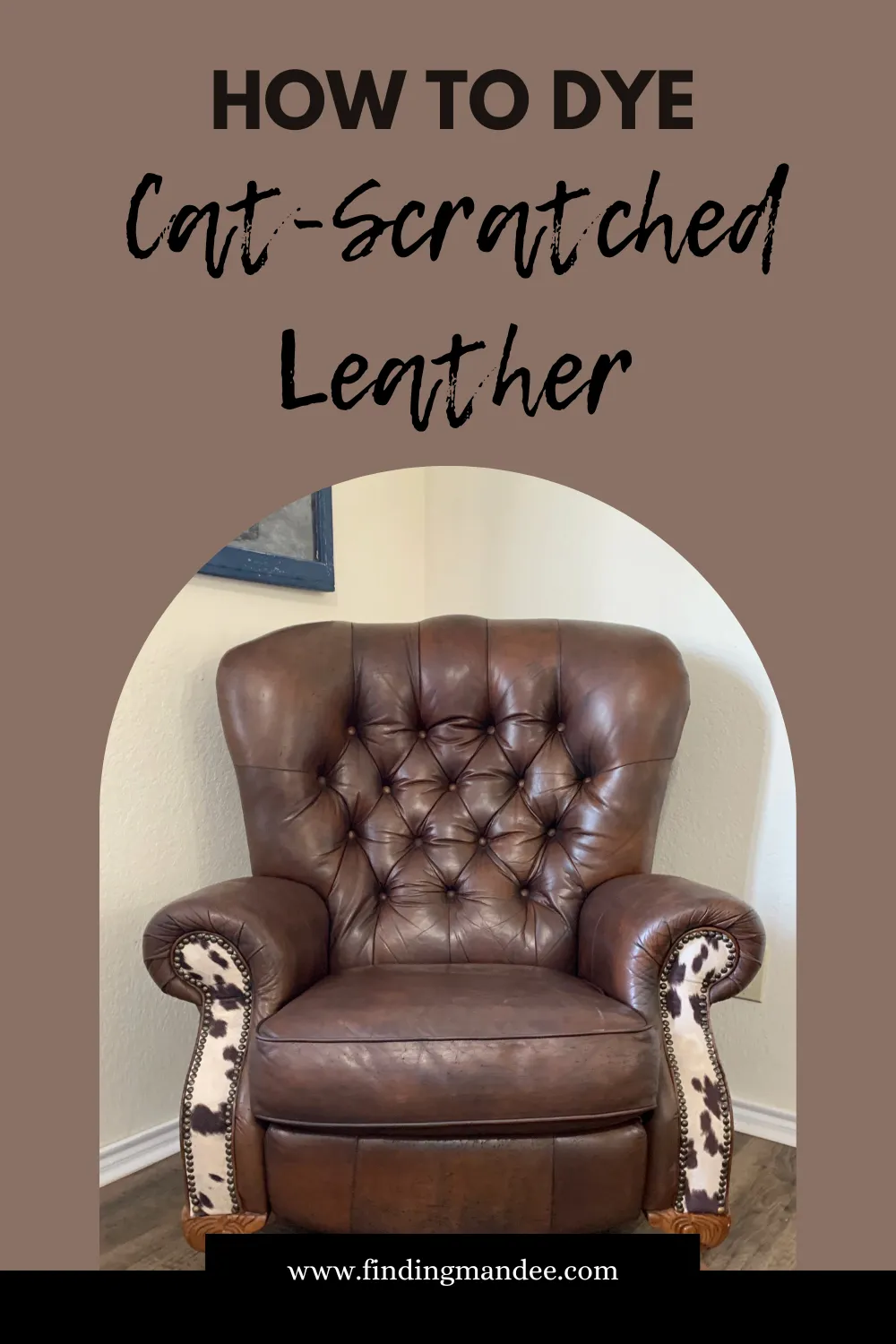 How to Dye Cat-Scratched Leather | Finding Mandee