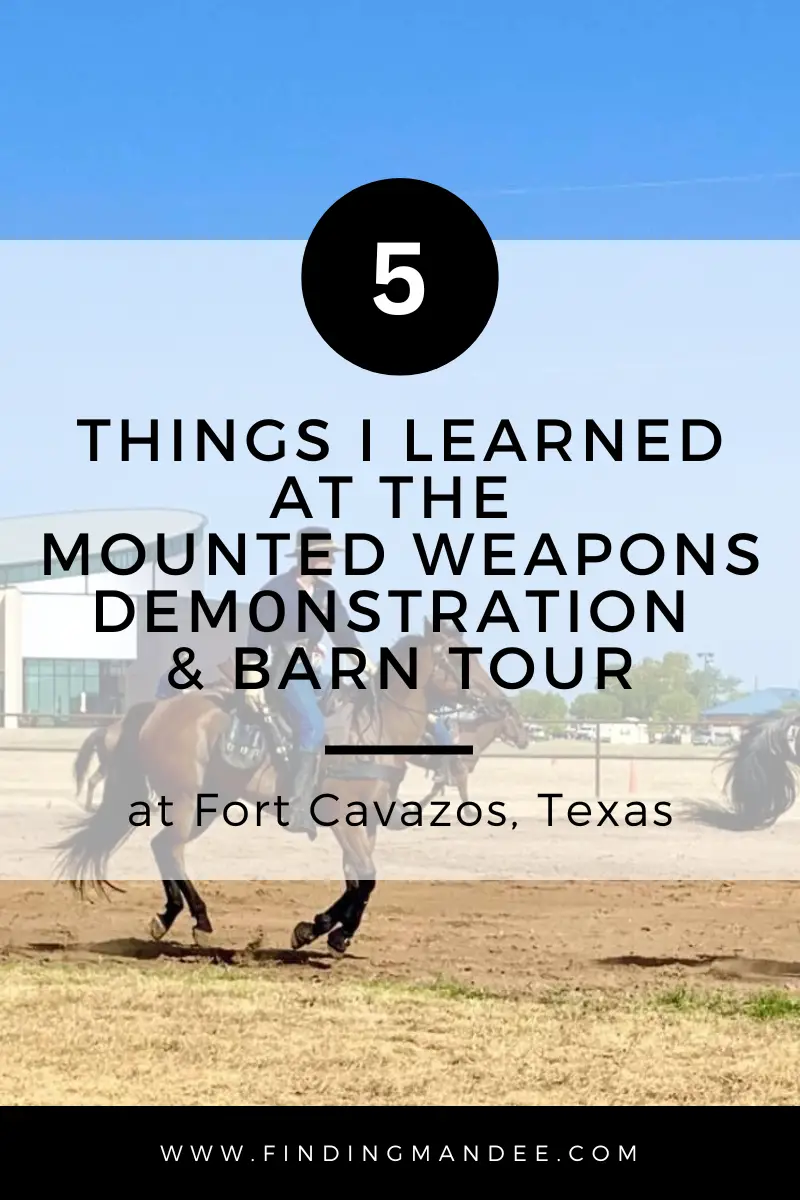 5 Things I Learned at the Mounted Weapons Demonstration and Barn Tour at Fort Cavazos | Finding Mandee