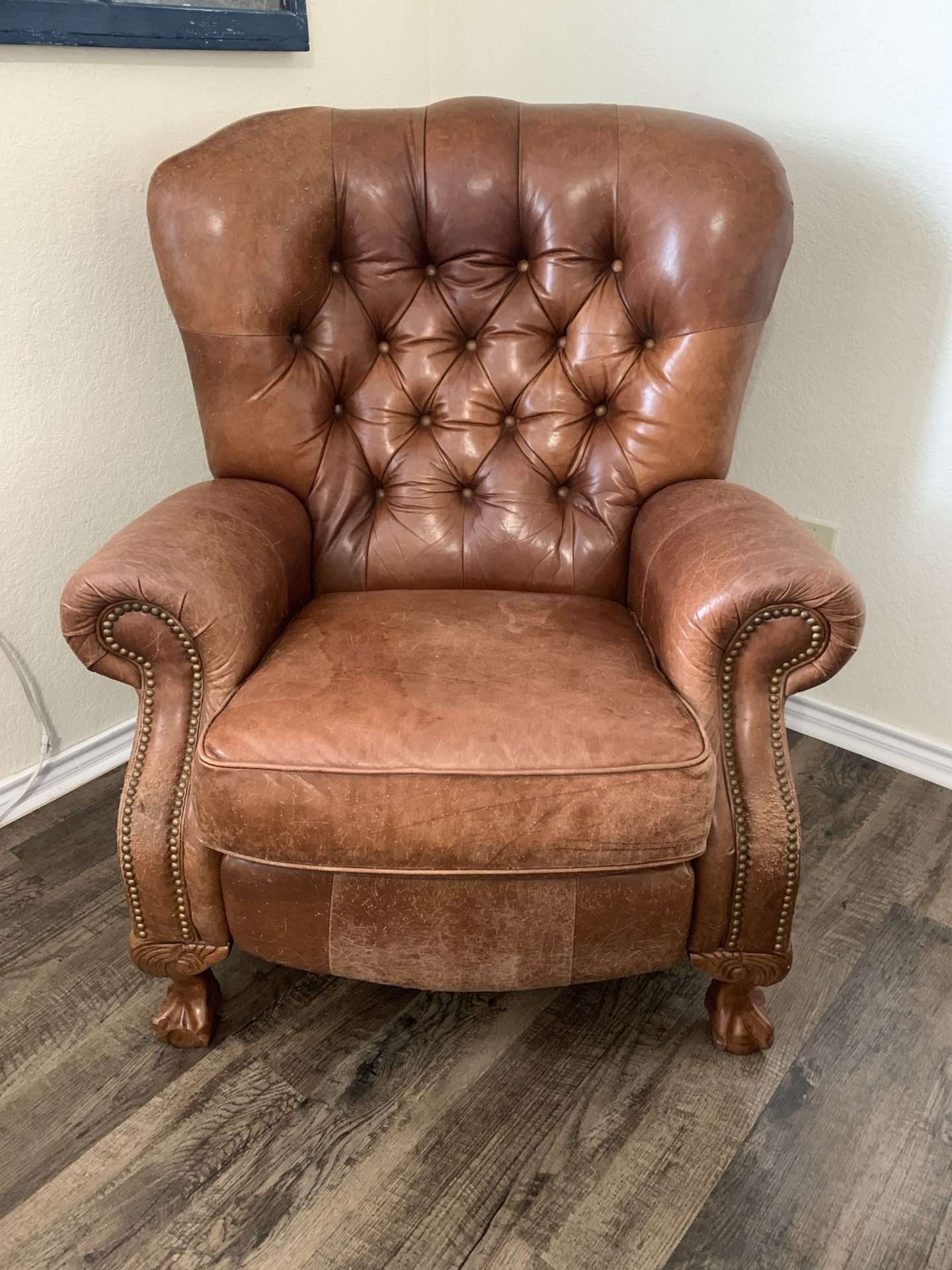 How to dye leather furniture.