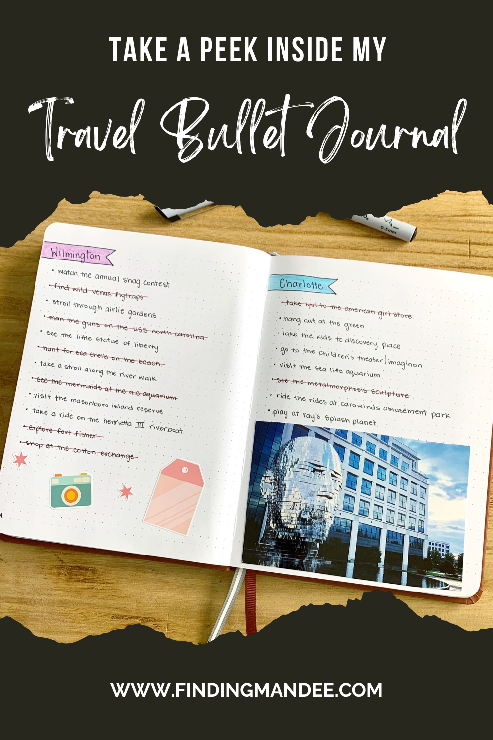 Take a Peek Inside My Bucket List Bullet Journal | Finding Mandee