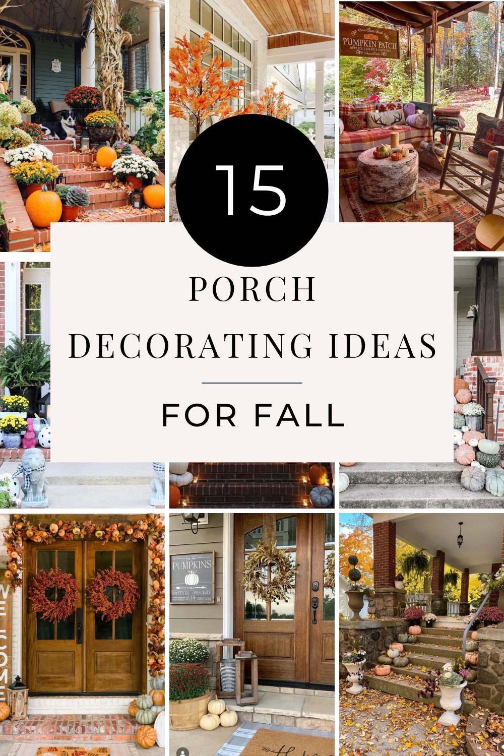 15 Porch Decorating Ideas for Fall | Finding Mandee