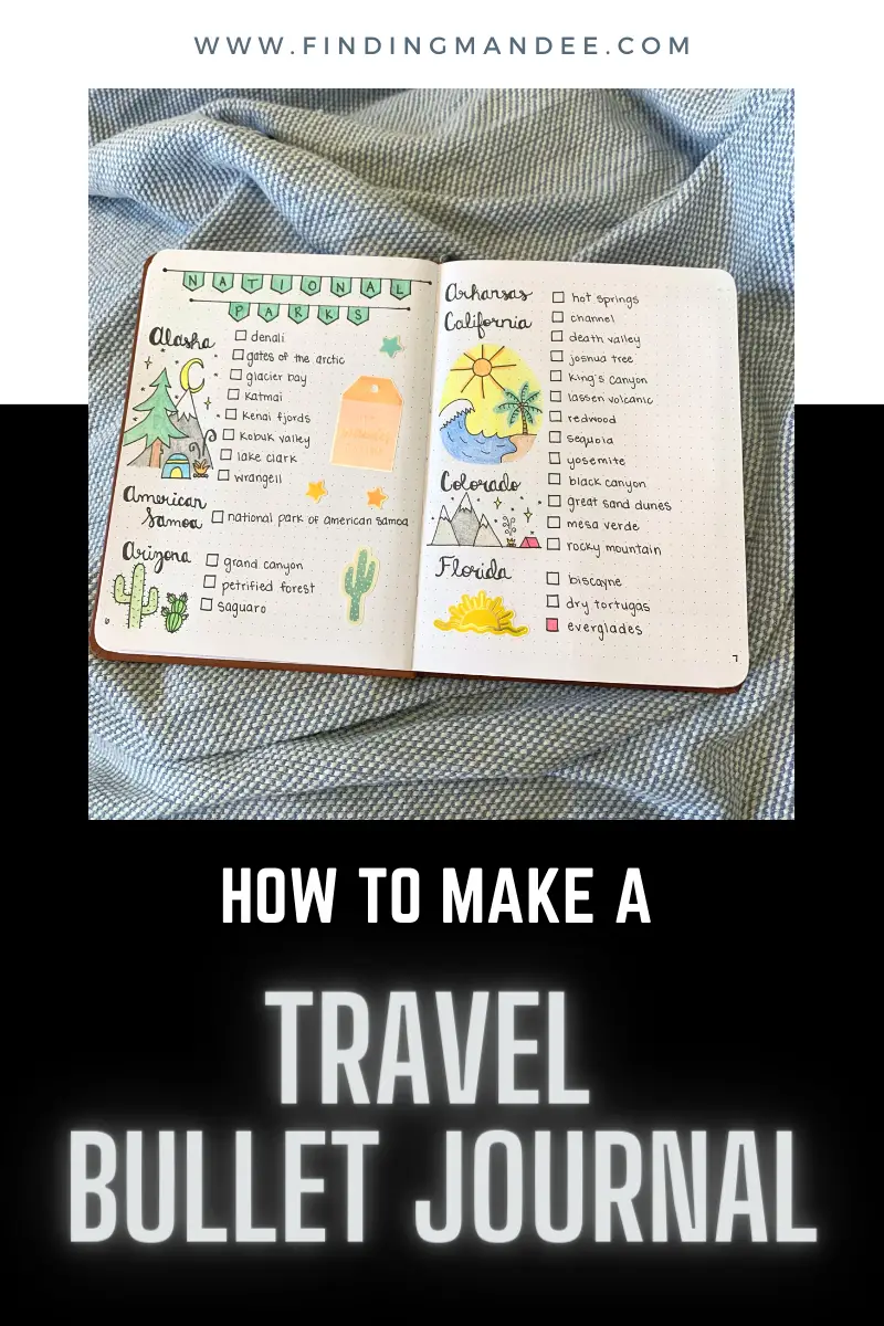 How to Make a Travel Bullet Journal | Finding Mandee