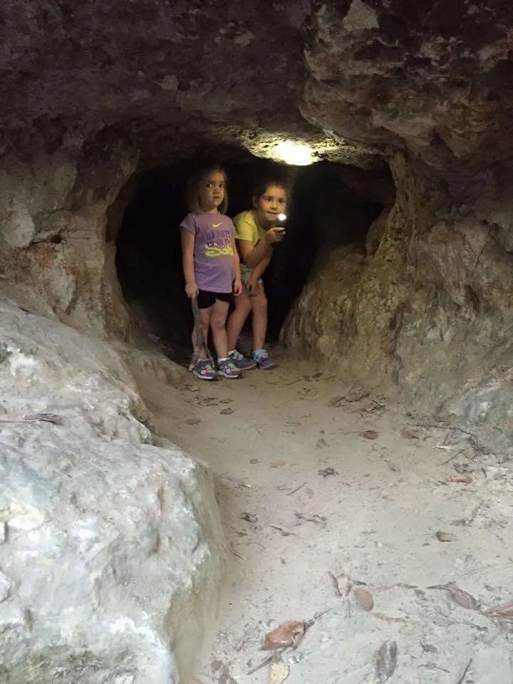 Things to do at Fort Johnson: Hike to Wolf Rock Cave. 
