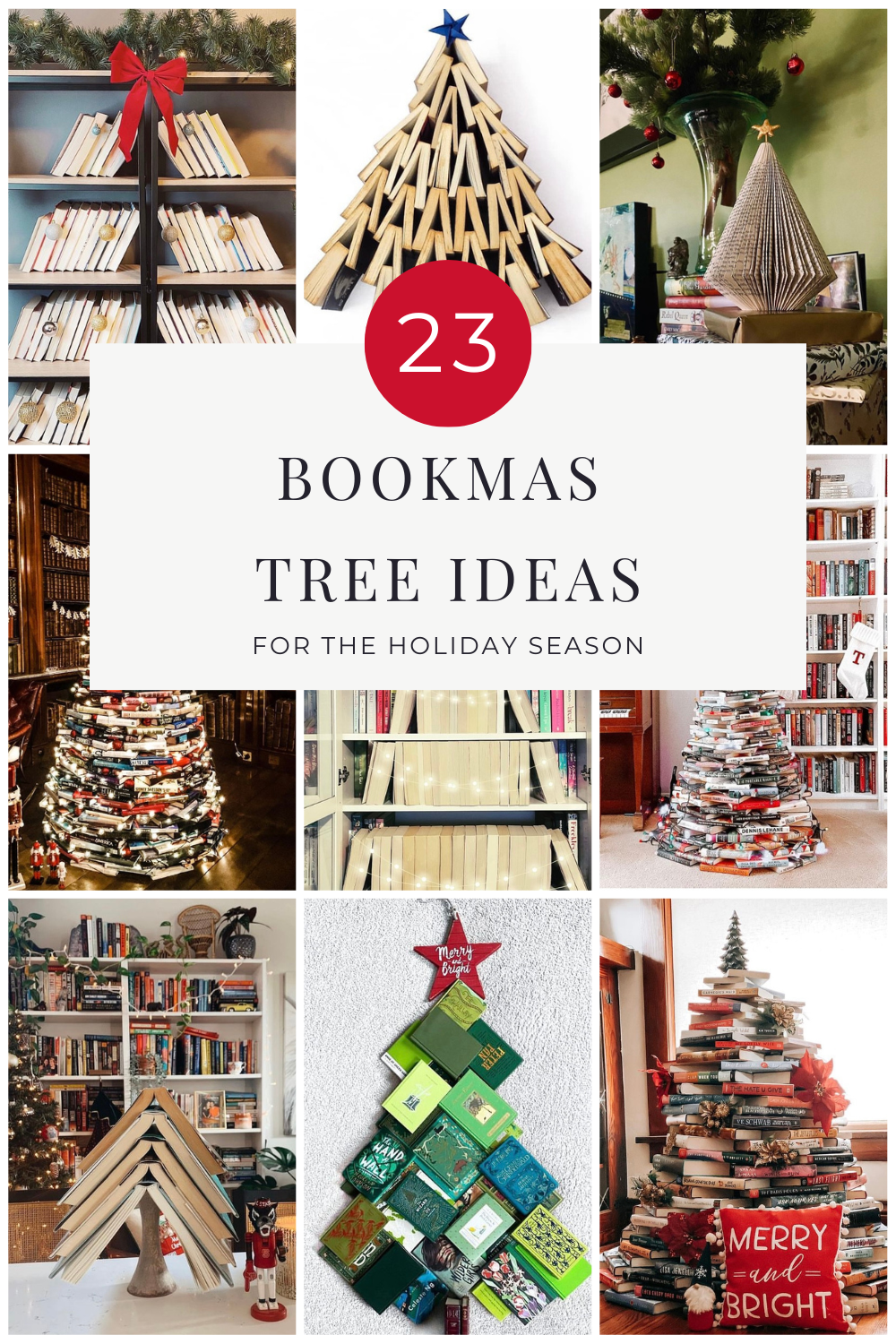 23 Bookmas Tree Ideas for the Holiday Season | Finding Mandee