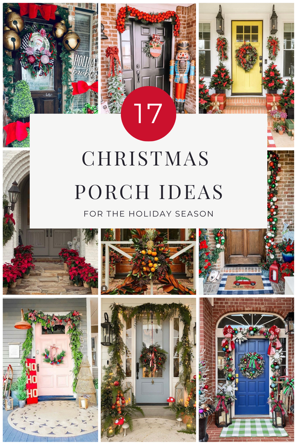 17 Christmas Porch Decorating Ideas for the Holiday Season | Finding Mandee
