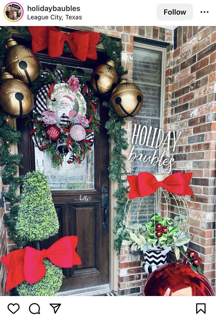 Ideas for decorating the porch for Christmas