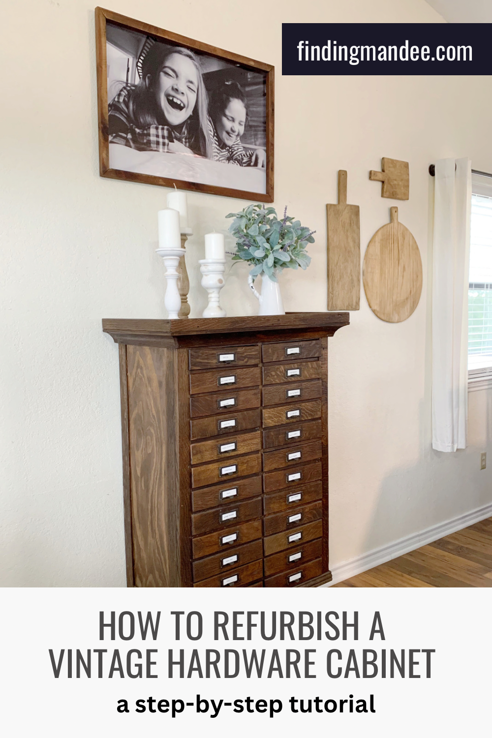 How to Refurbish a Vintage Hardware Cabinet: A Step-By-Step Tutorial | Finding Mandee