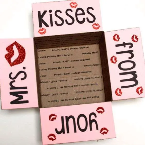 Romantic Care Package Ideas: Kisses from your Mrs.
