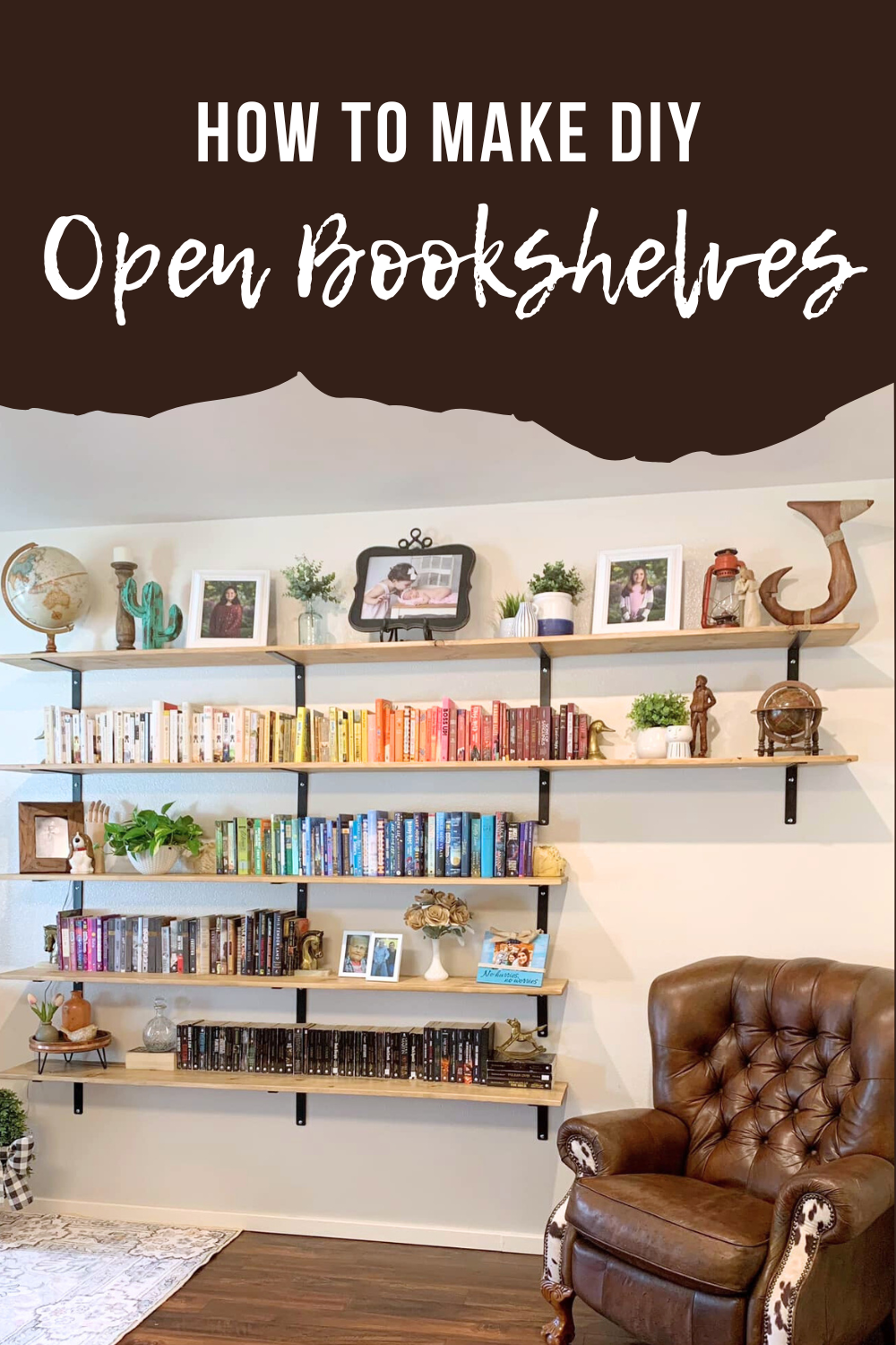 How to Make DIY Open Bookshelves | Finding Mandee