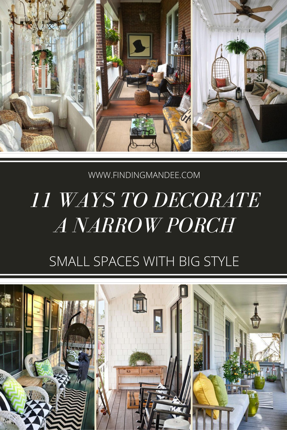 11 Ways to Decorate a Narrow Porch | Finding Mandee