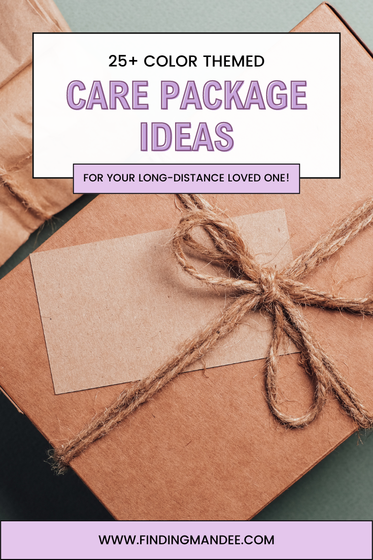 25+ Color Themed Care Package Ideas for Your Long Distance Loved One | Finding Mandee