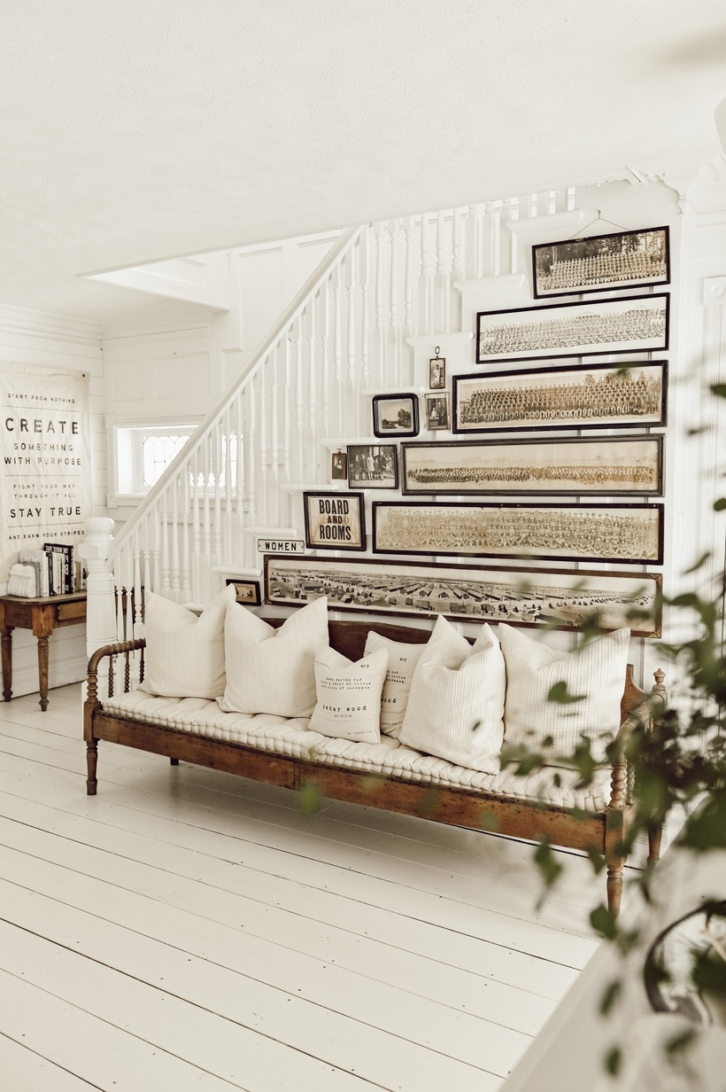 Military gallery wall ideas: uniquely sized
