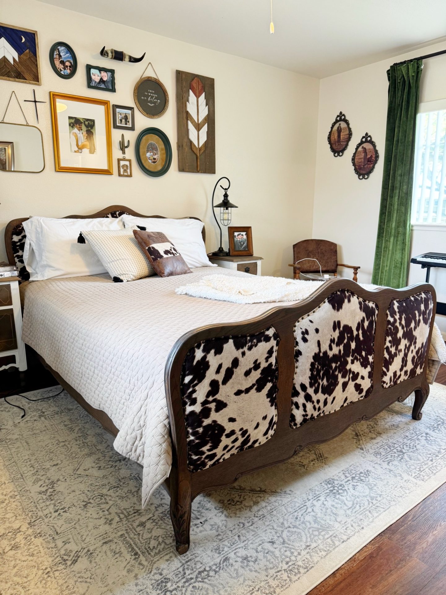 What I Thrifted vs How I Styled It: Antique bed