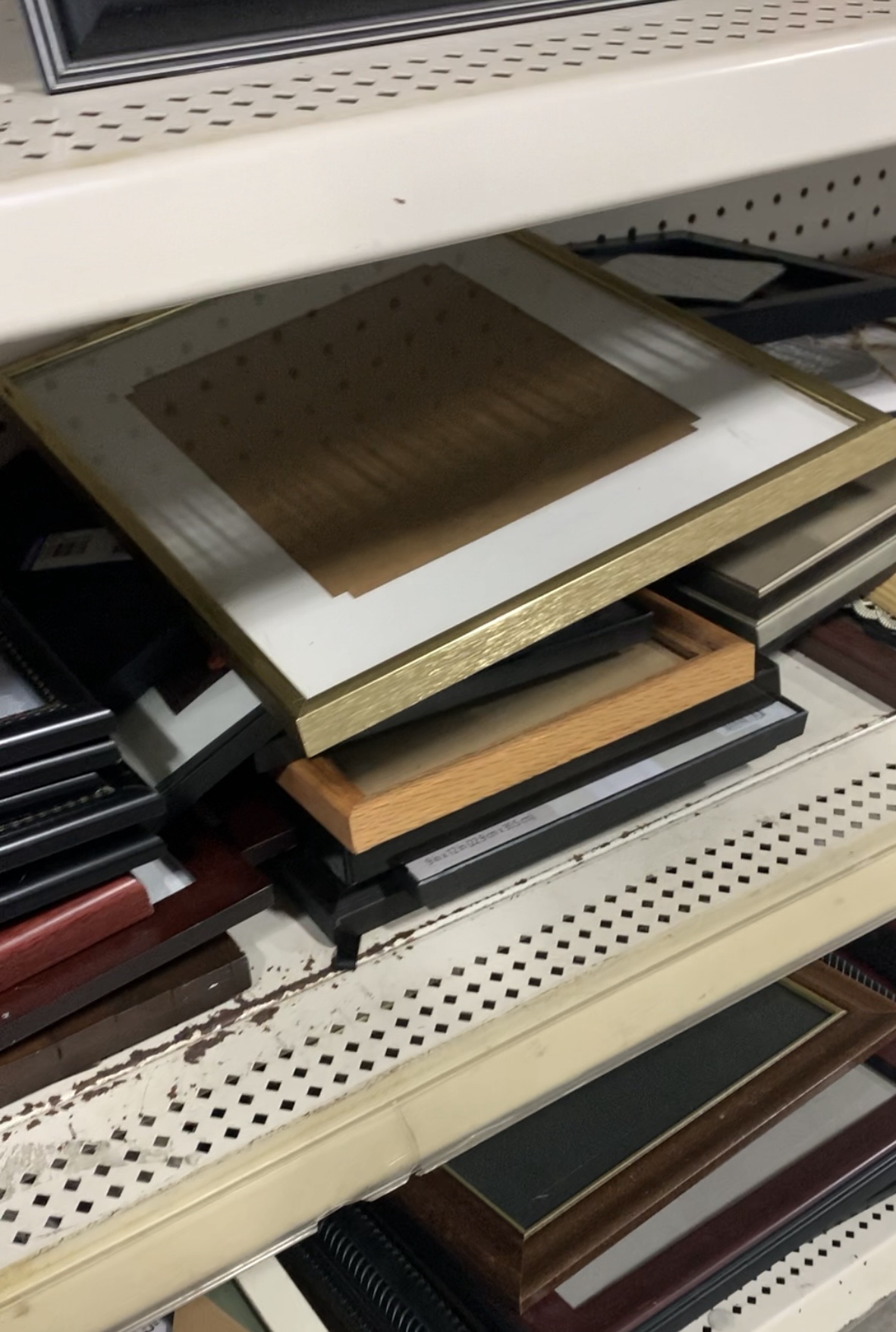 What I Thrifted vs How I Styled It: Gold picture frame.