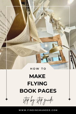 How to Make Flying Books Pages | DIY Halloween Decorations