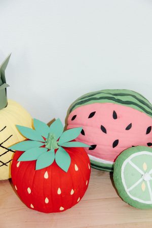 Easy Pumpkin Painting Ideas: Fruit