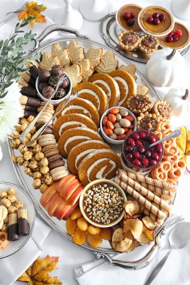 Thanksgiving Charcuterie Board Ideas: a dessert charcuterie board