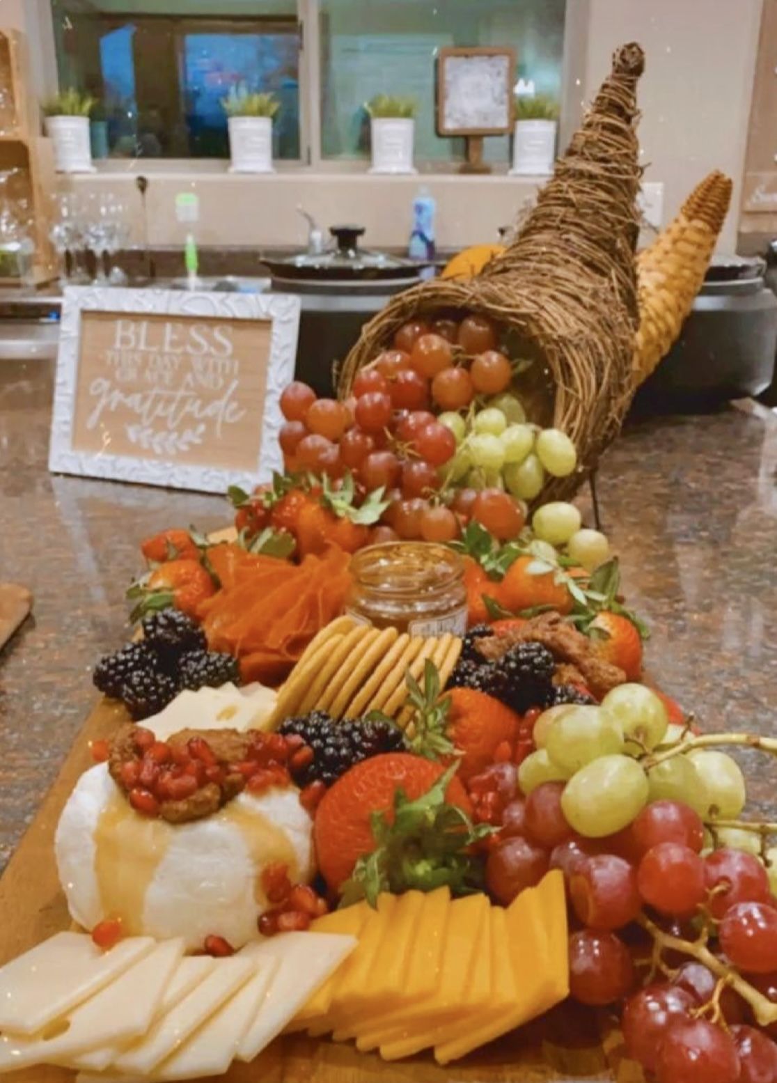 Thanksgiving Charcuterie Board Ideas: Cornucopia