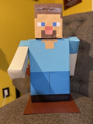 Minecraft Valentine Box Ideas: Steve