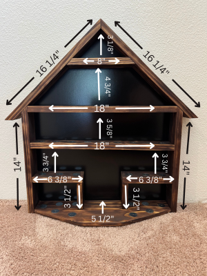 DIY Toniebox Shelf: measurements