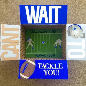 Sports care package ideas: can't wait to tackle you